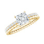 Princess Cut Lab Grown Diamond Promise Ring With Certificate