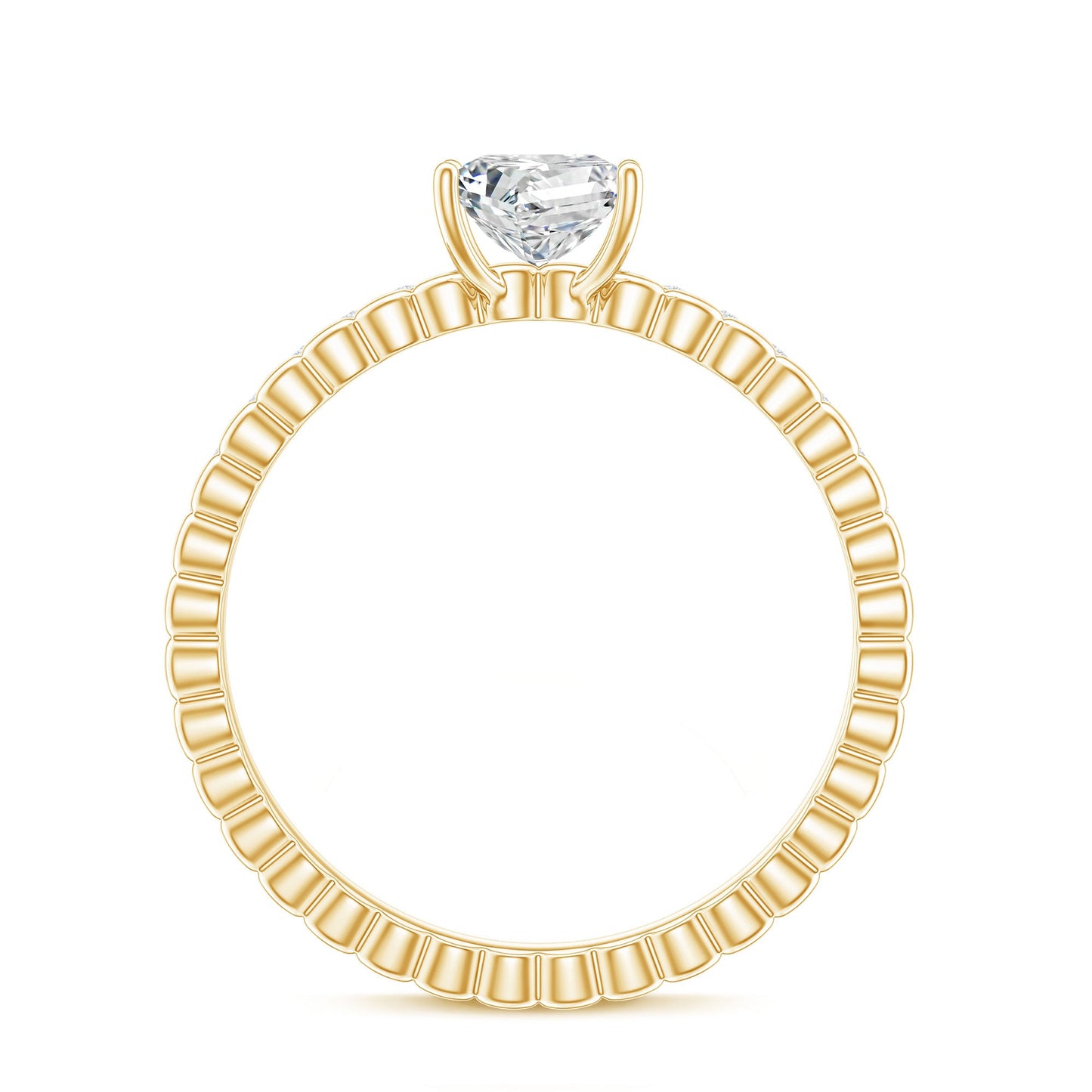 Princess Cut Lab Grown Diamond Promise Ring With Certificate