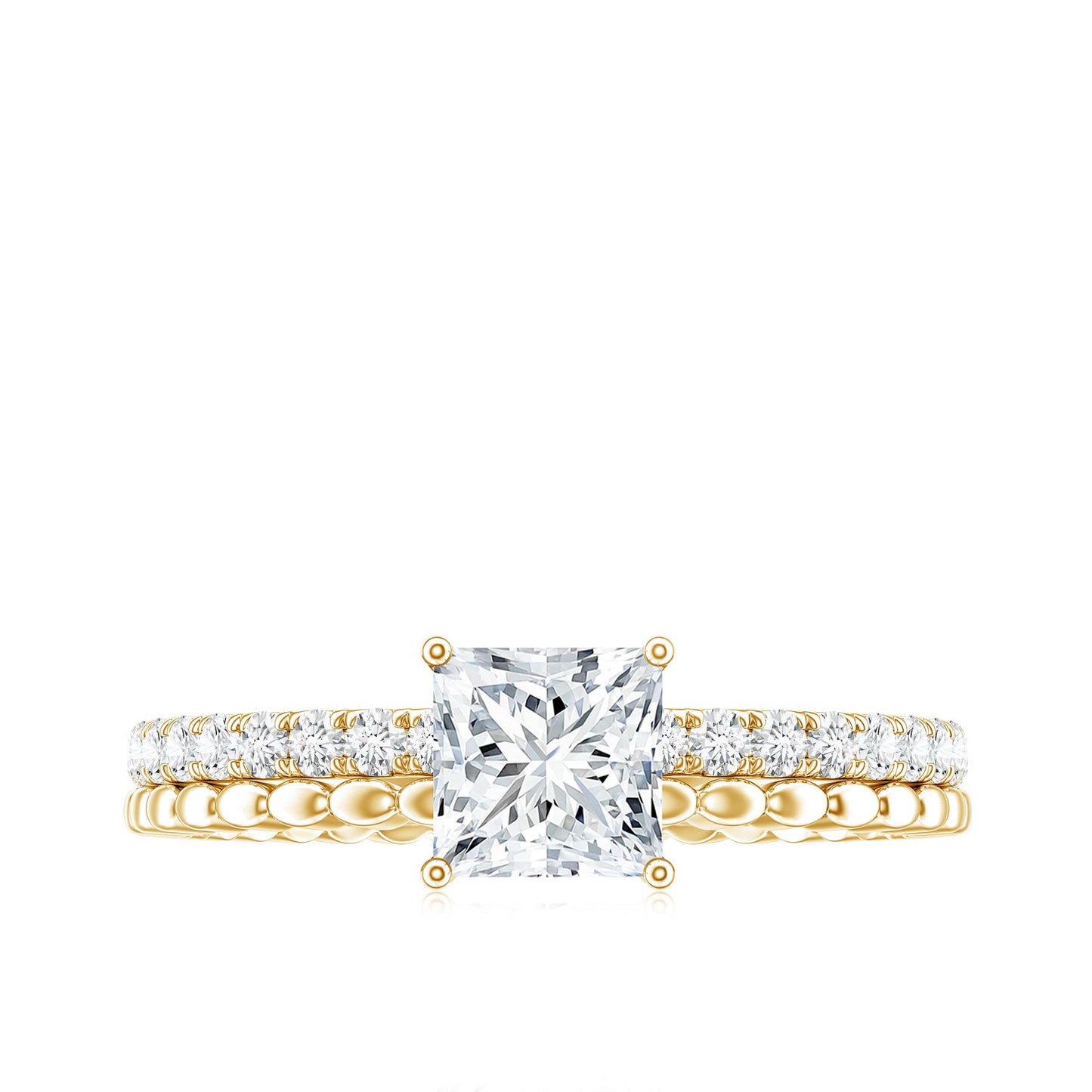 Princess Cut Lab Grown Diamond Promise Ring With Certificate