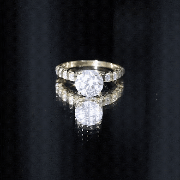 Certified 1.2 Carat Lab Grown Diamond Solitaire Engagement Ring
