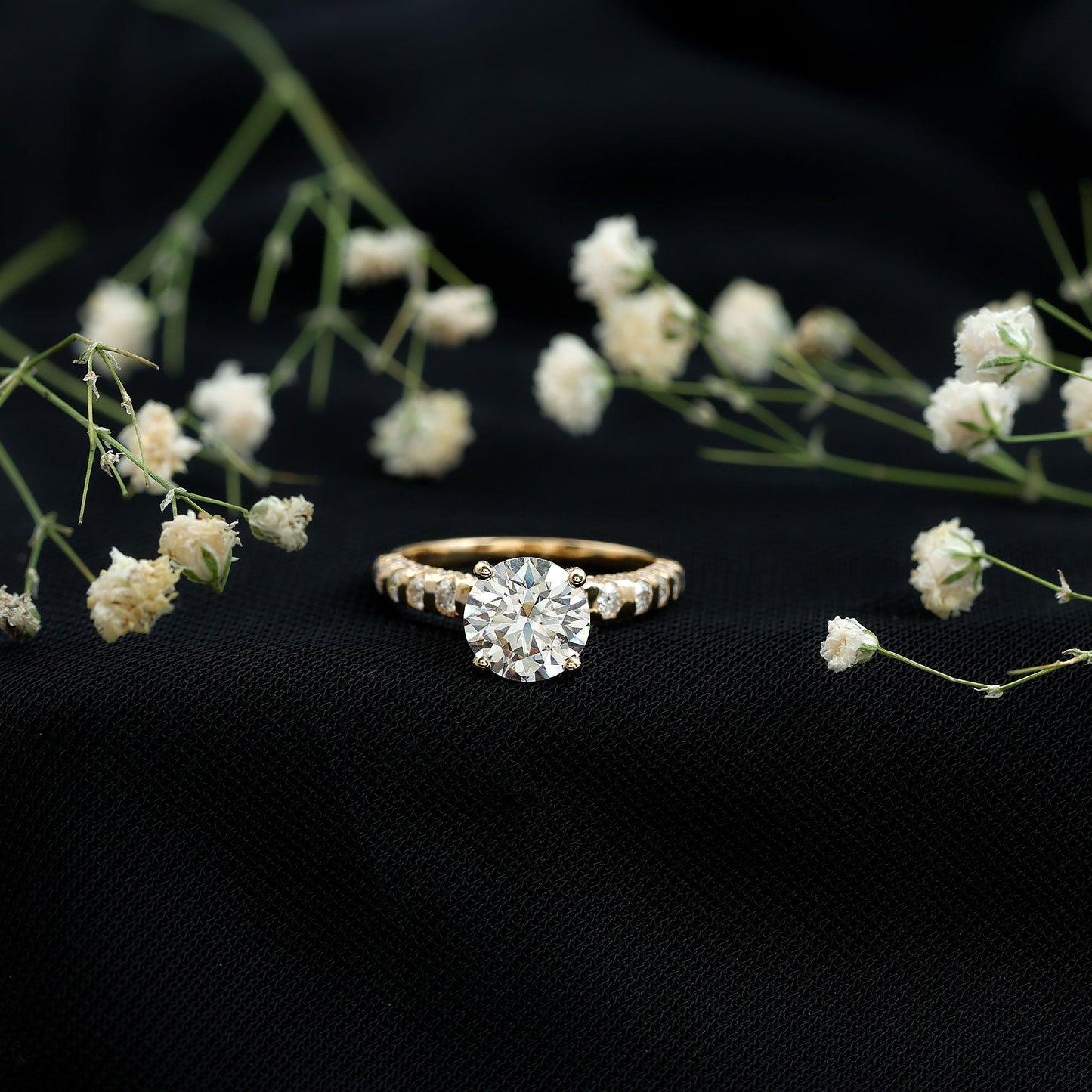 Certified 1.2 Carat Lab Grown Diamond Solitaire Engagement Ring