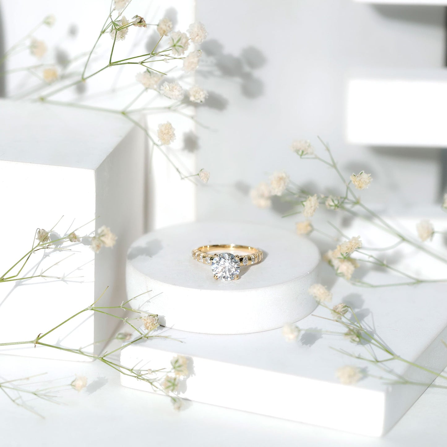 Certified 1.2 Carat Lab Grown Diamond Solitaire Engagement Ring
