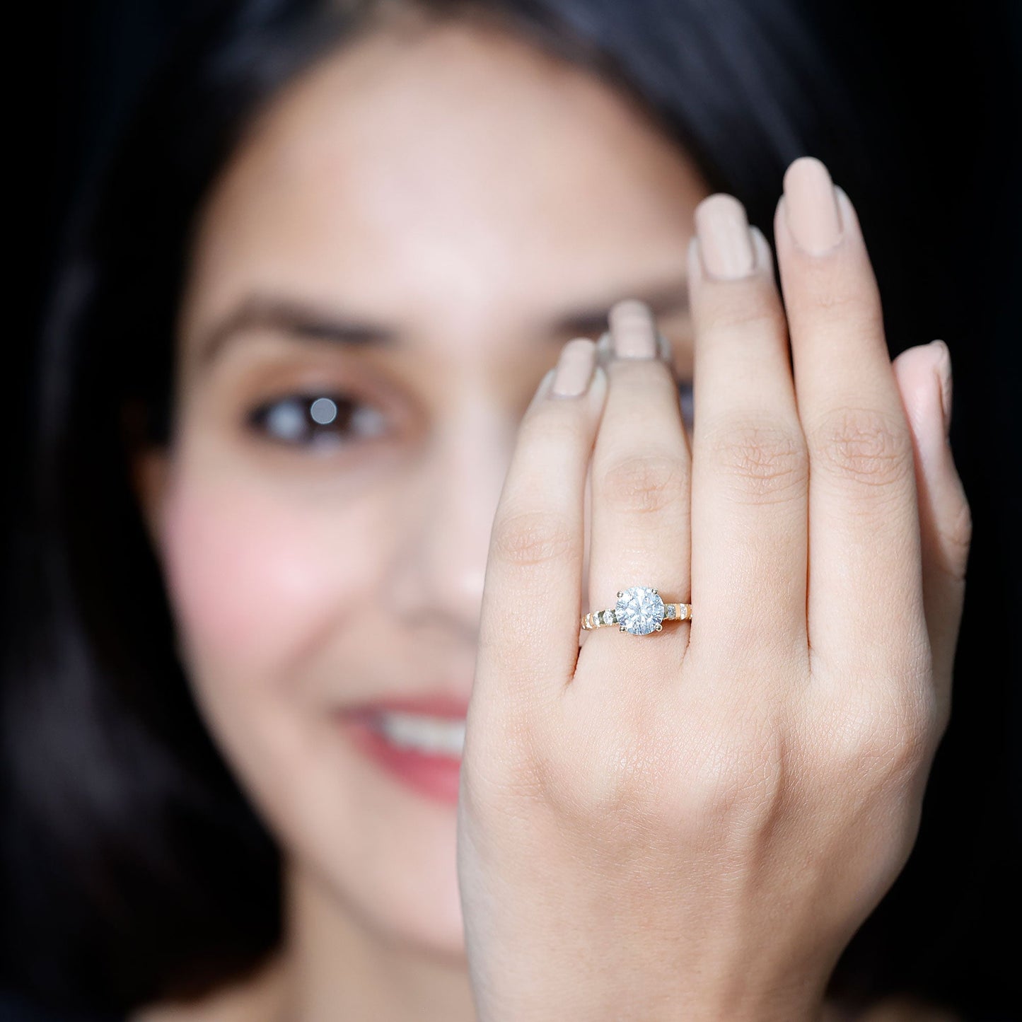 Certified 1.2 Carat Lab Grown Diamond Solitaire Engagement Ring