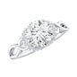 1.2 Carat Round Lab Created Diamond Solitaire Infinity Ring for Her