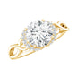 1.2 Carat Round Lab Created Diamond Solitaire Infinity Ring for Her