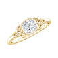 Certified Cushion Cut Diamond Knot Promise Ring
