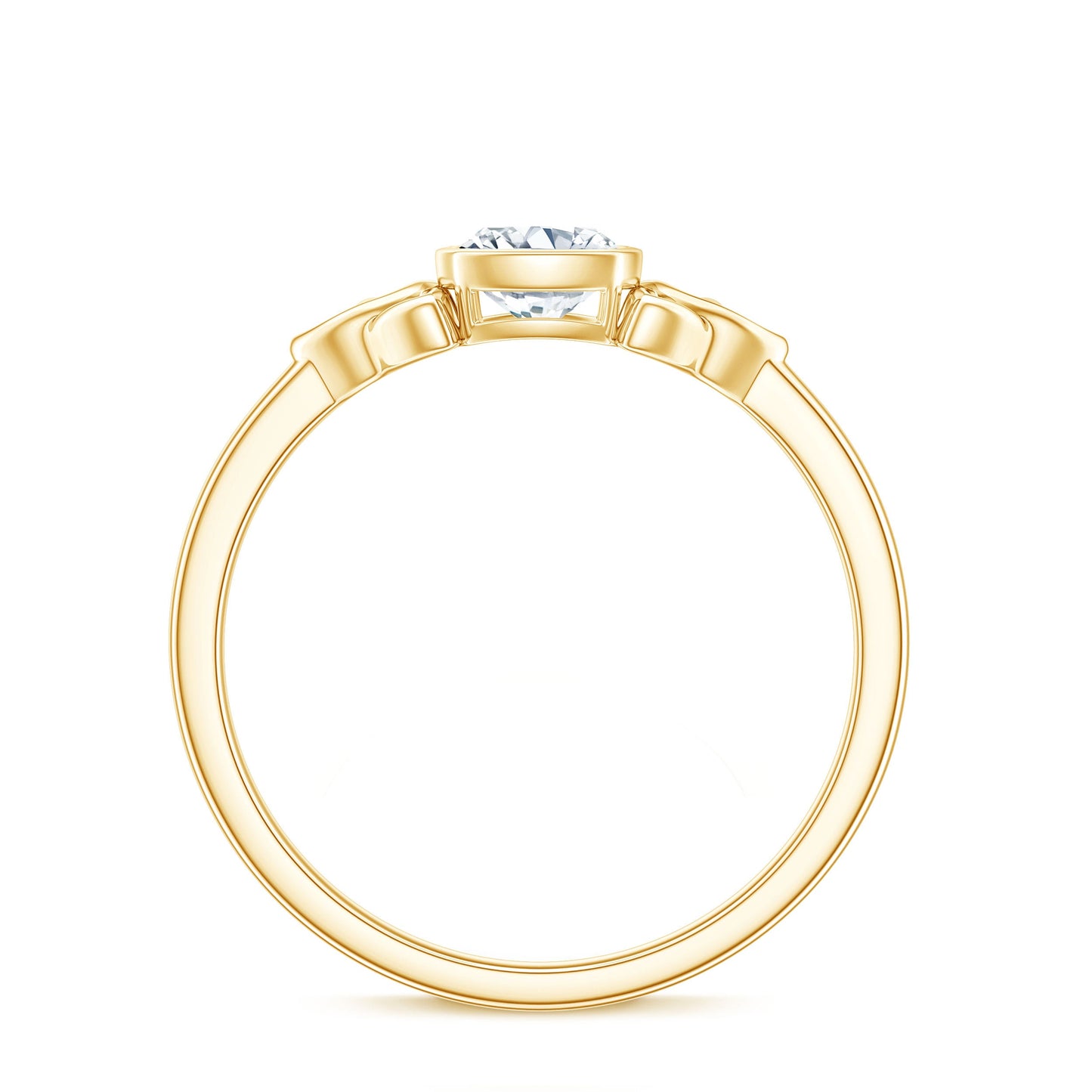 Certified Cushion Cut Diamond Knot Promise Ring