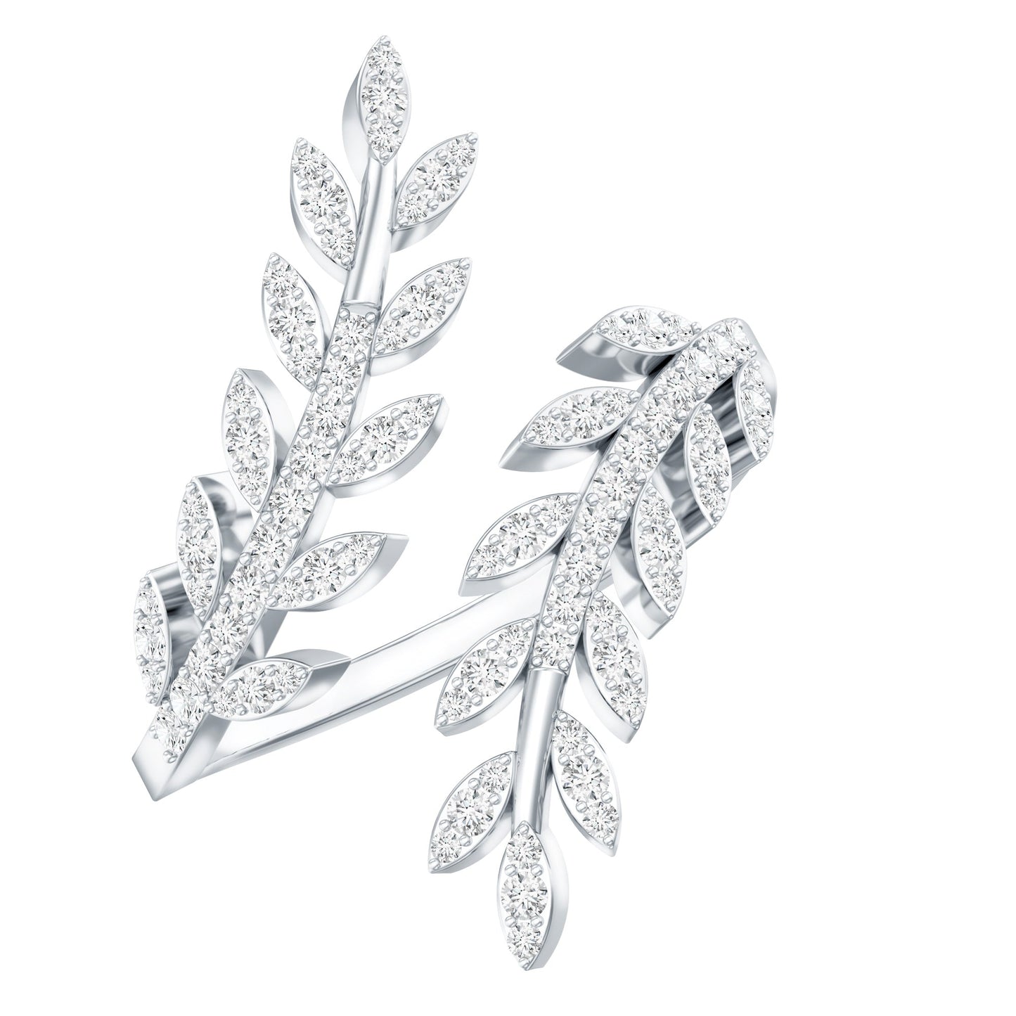 Certified Nature inspired Lab Grown Diamond Cocktail Ring for Women