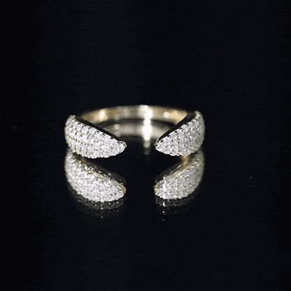Lab Created Diamond Wedding Wrap Ring For Women