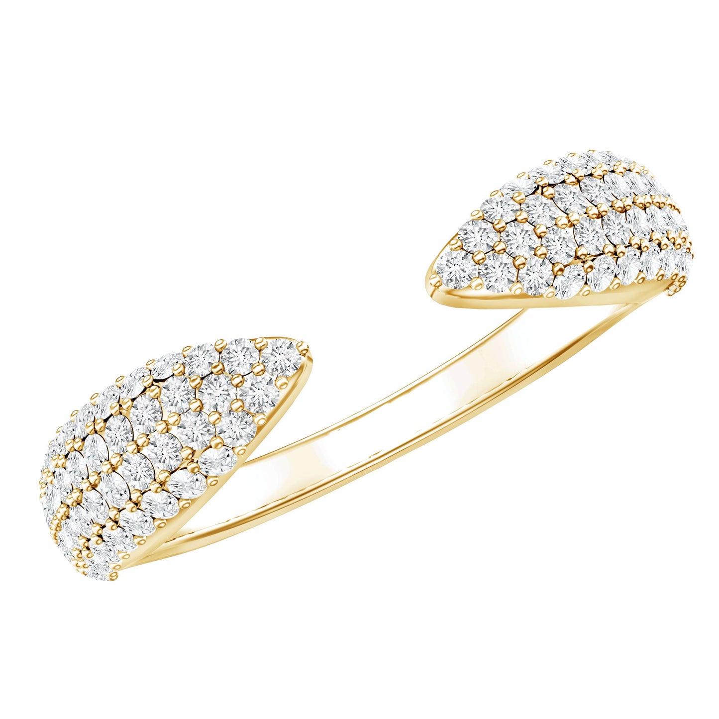 Lab Created Diamond Wedding Wrap Ring For Women