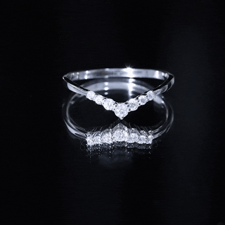 Certified Brilliant Cut Lab Grown Diamond Wedding Band Enhancer