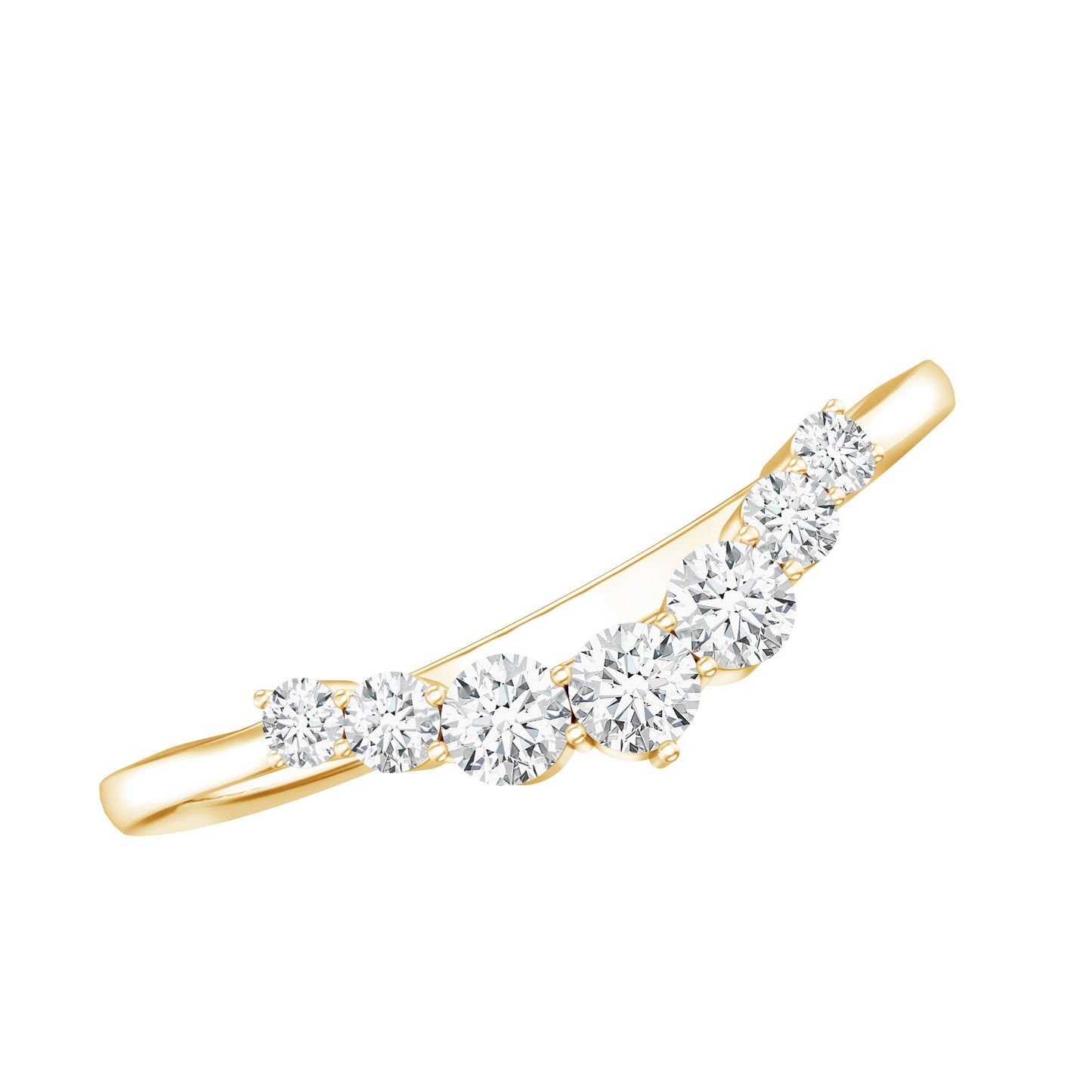 Certified Brilliant Cut Lab Grown Diamond Wedding Band Enhancer
