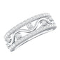 Womens Lab Created Diamond Wedding Band With Certificate