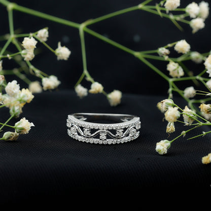 Womens Lab Created Diamond Wedding Band With Certificate