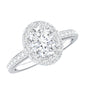 Certified 1.2 Carat Lab Grown Diamond Oval Shape Engagement Ring