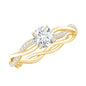 Certified Round Lab Grown Diamond Crossover Promise Ring