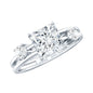 Princess Cut Lab Grown Diamond Double Band Ring