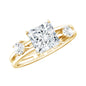 Princess Cut Lab Grown Diamond Double Band Ring