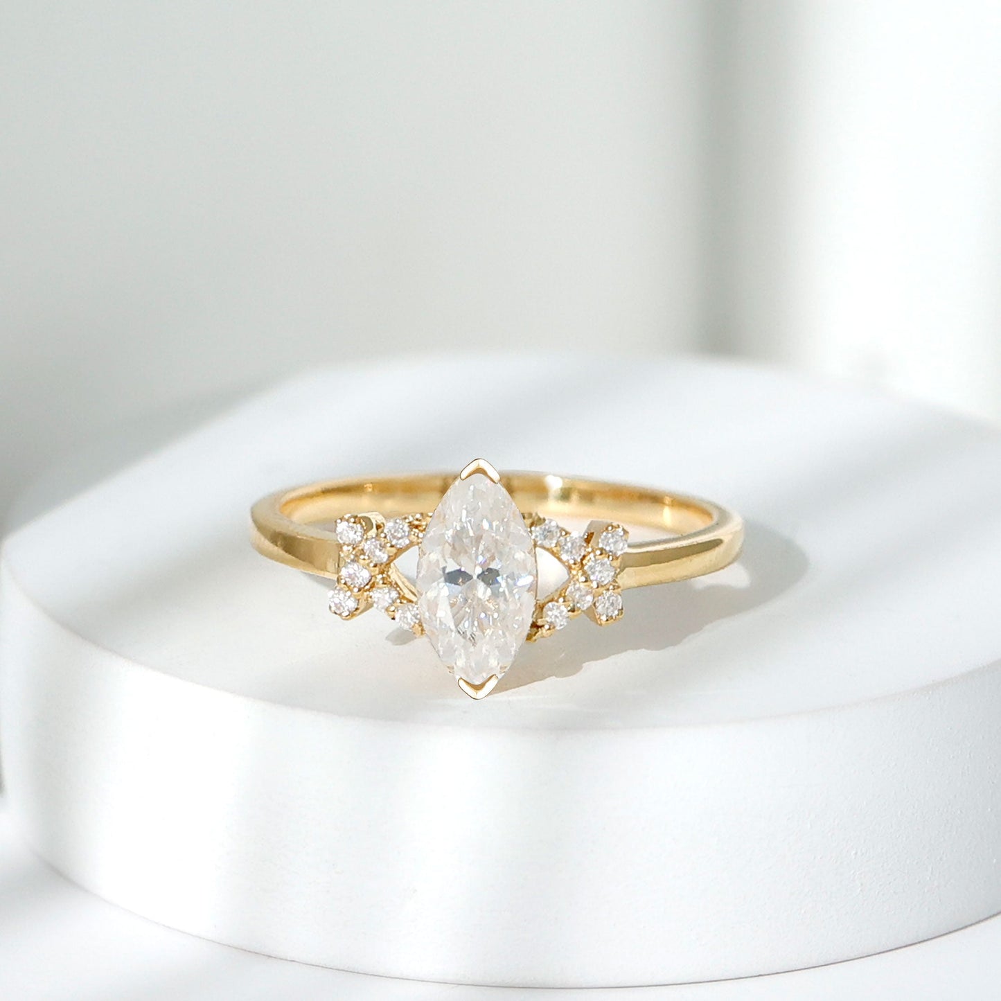Lab Grown Diamond 1 Carat Marquise Engagement Ring