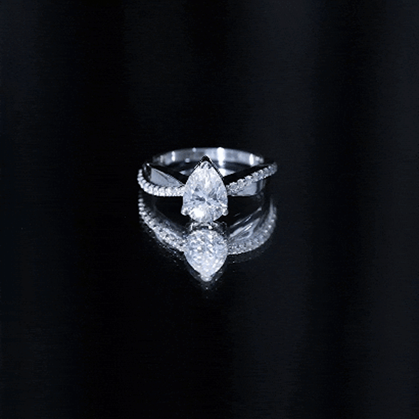 Pear Cut Diamond Classic Engagement Ring