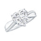 Lab Grown Diamond Heart Engagement Ring With Bypass Details