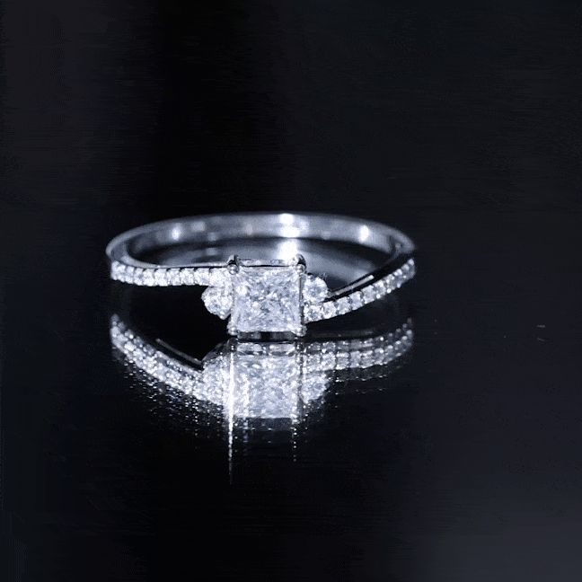 Certified Lab Grown Diamond Promise Engagement Ring