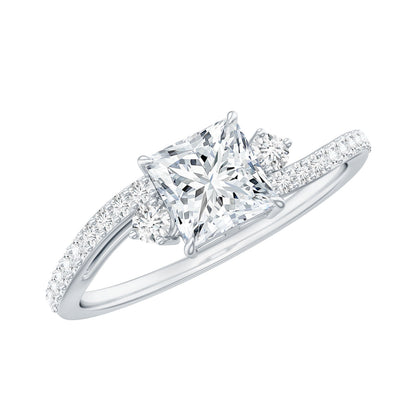 Certified Lab Grown Diamond Promise Engagement Ring