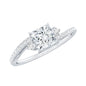 Certified Lab Grown Diamond Promise Engagement Ring