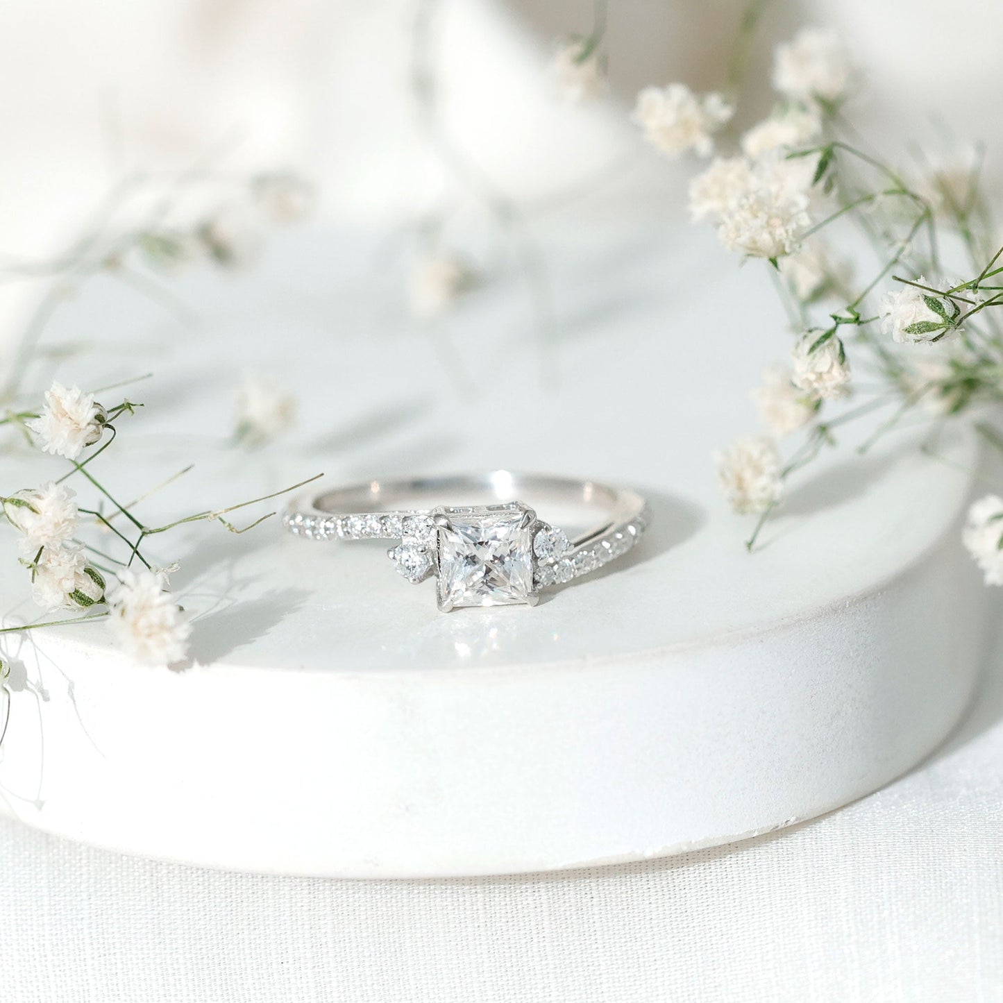 Certified Lab Grown Diamond Promise Engagement Ring