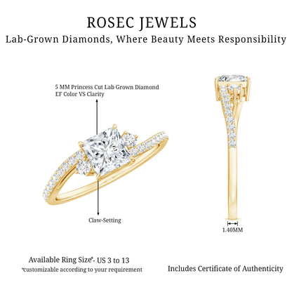 Certified Lab Grown Diamond Promise Engagement Ring