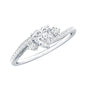 1.5 Carat Heart Shaped Lab Grown Diamond Engagement Rings With Bypass Shank