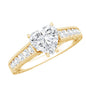 Heart Engagement Ring With Lab Grown Diamonds