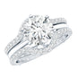 Lab Created Diamond Engagement Ring with Ring Guard