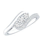 Certified Diamond 3 Stone Promise Ring