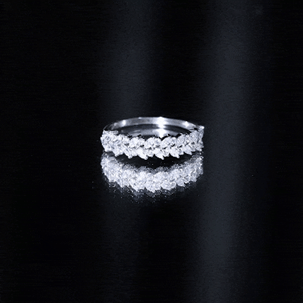 Certified Lab Grown Diamond Marquise Wedding Band