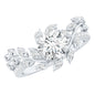 Round Cut 1.2 Carat Lab Grown Diamond Flower Engagement Ring
