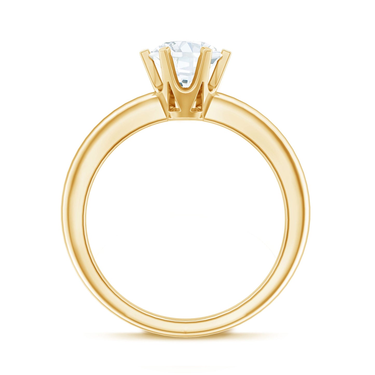 Brilliant Cut 1.2 Carat Lab Grown Diamond Solitaire Engagement Ring With 6 Prongs
