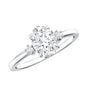Certified 1 Carat Oval Lab Grown Diamond Engagement Ring for Women