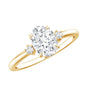 Certified 1 Carat Oval Lab Grown Diamond Engagement Ring for Women