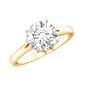 Lab Grown Diamond 2 Carat Round Engagement Ring With Certificate