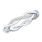 Lab Grown Diamond Braided Wedding Ring For Women