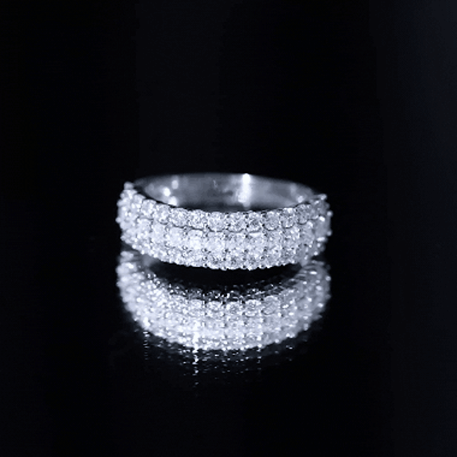 Half Eternity Lab Grown Diamond Wedding Band