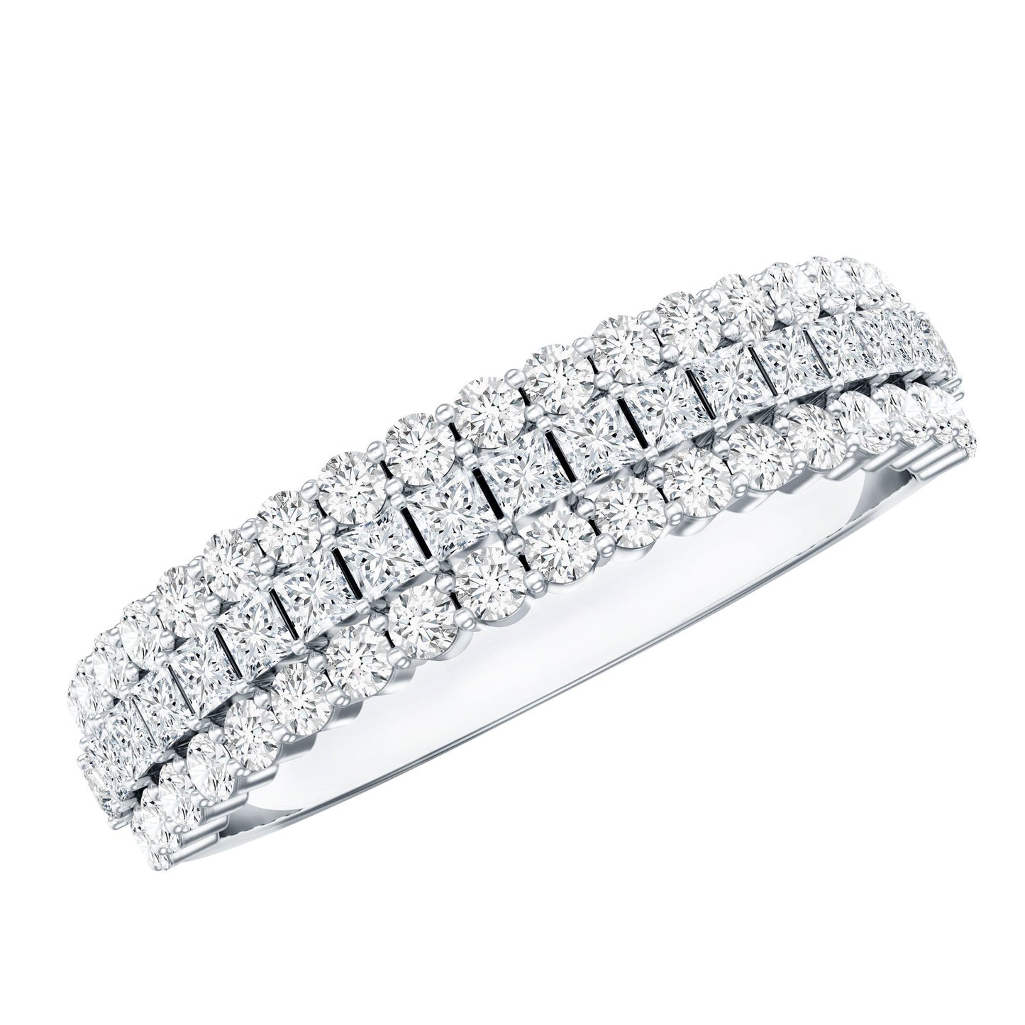 Half Eternity Lab Grown Diamond Wedding Band