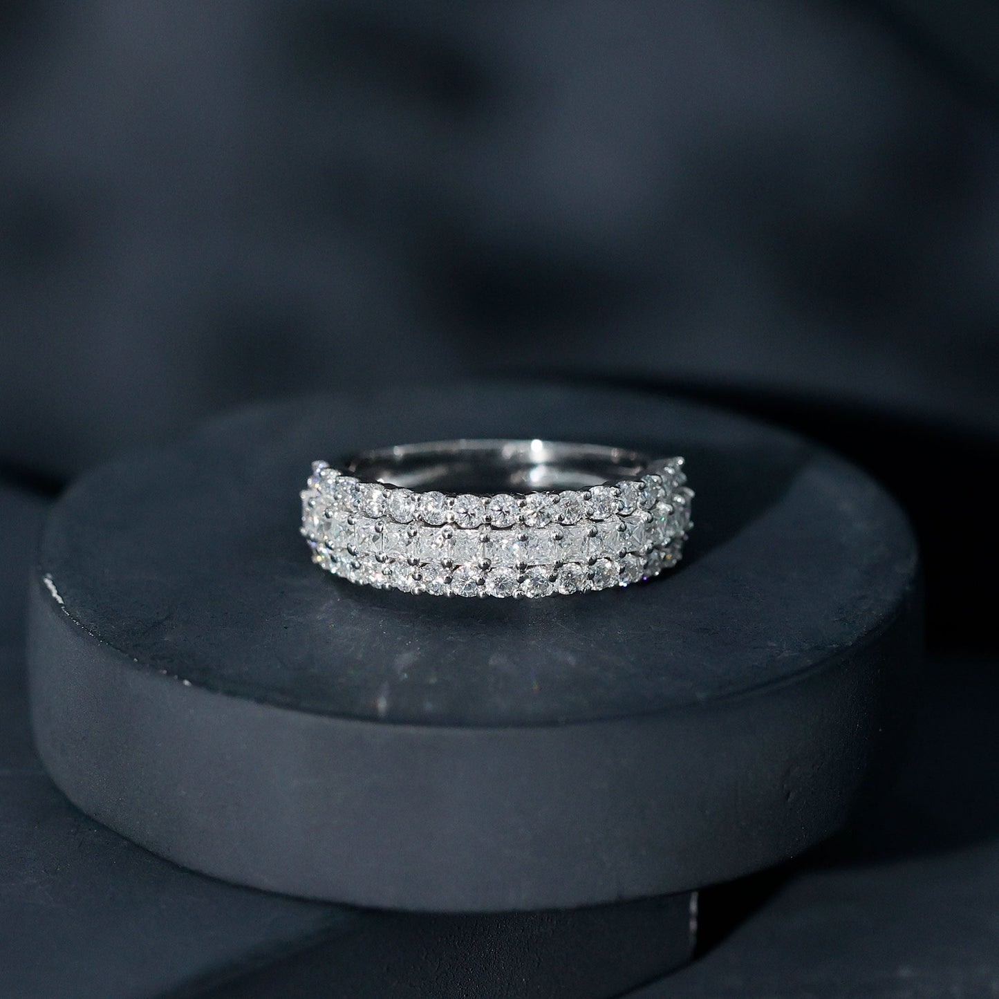 Half Eternity Lab Grown Diamond Wedding Band