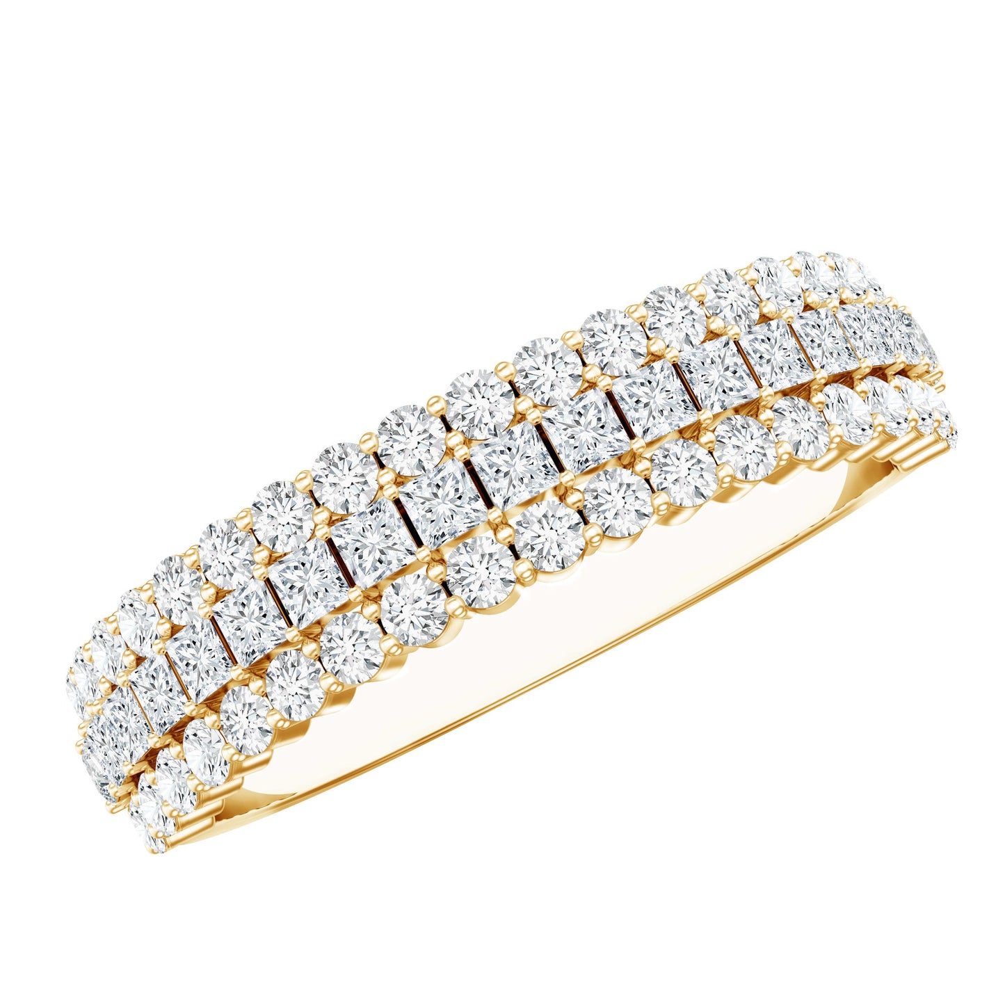 Half Eternity Lab Grown Diamond Wedding Band
