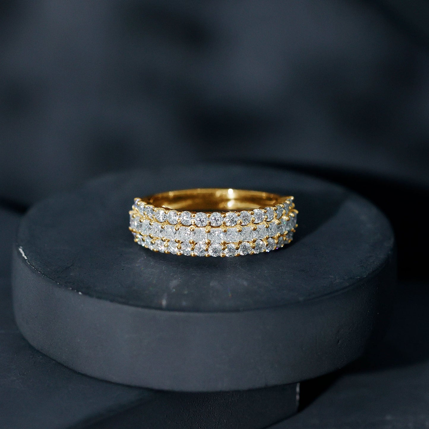 Half Eternity Lab Grown Diamond Wedding Band