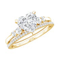 1.2 Carat Certified Lab Grown Diamond Heart Bridal Ring Set