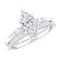 Lab Grown Diamond 1 Carat Marquise Engagement Ring with Wedding Band