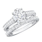 Oval Shaped 1 Carat Lab Grown Diamond Bridal Ring Set with IGI Certificate