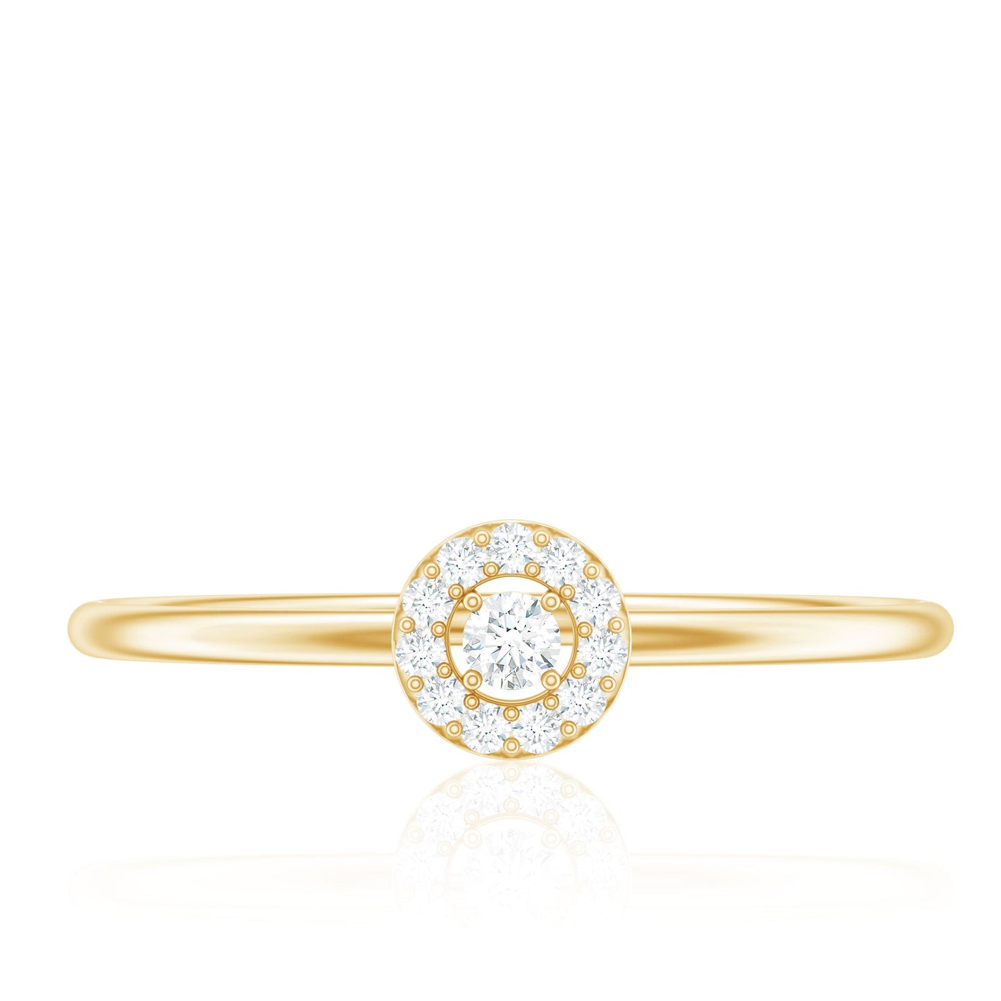 Natural Diamond Dainty Promise Ring